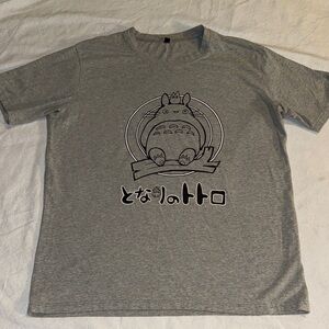 My Neighbor Totoro: Gray Graphic Short Sleeve Tee Sz XL